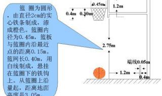 篮球场地的长宽是多少,篮圈与地面有多高,NBA与国际篮联的标准应该不一样吧